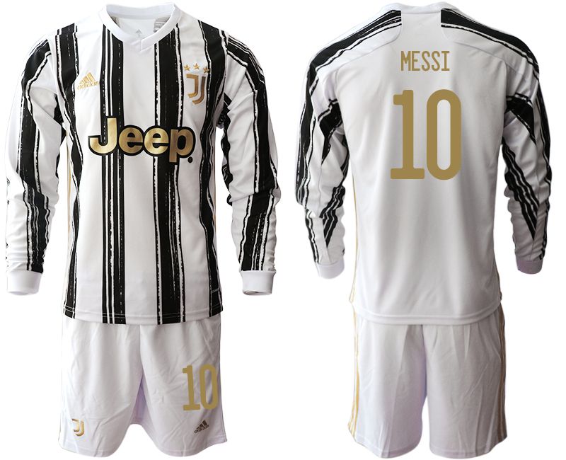 Men 2020-2021 club Juventus home long sleeves #10 white Soccer Jerseys1